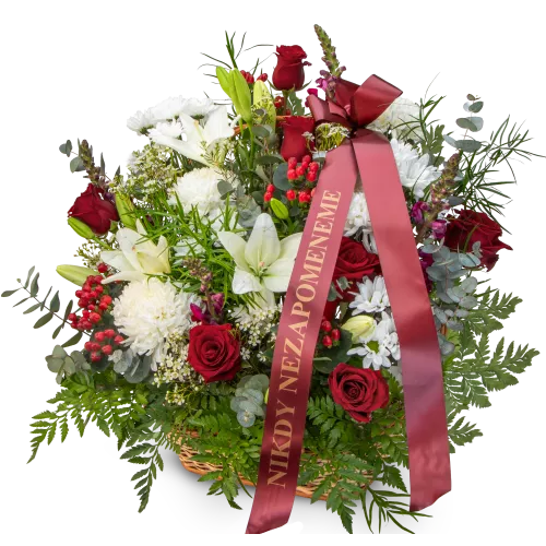 Smuteční květinový koš